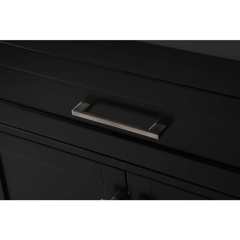 Alt View 10. Elegant Kitchen and Bath - 30 Inch Wide Bathroom Storage Freestanding Cabinet In Black - Black.
