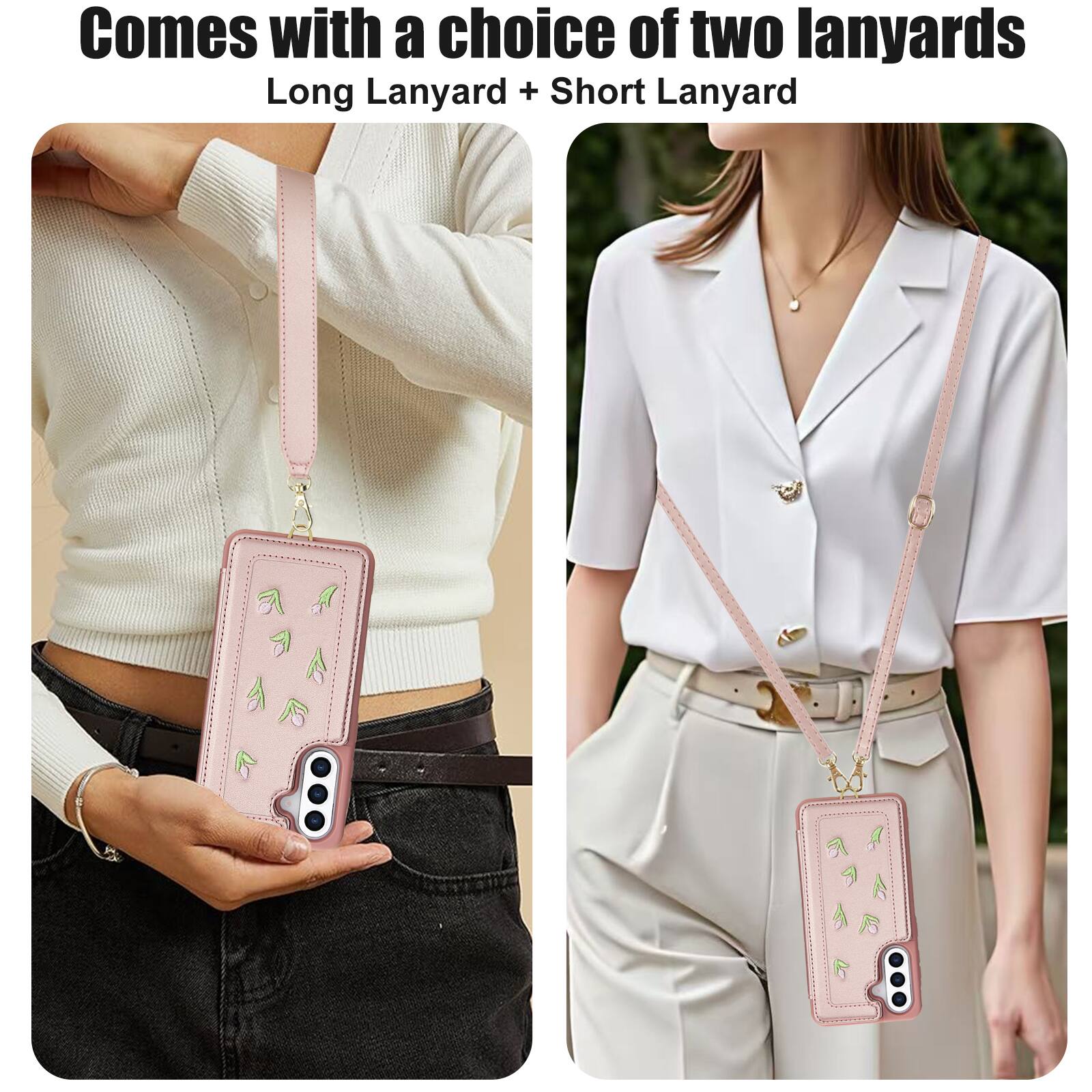 Comes with a choice of two lanyards  
Long Lanyard + Short Lanyard