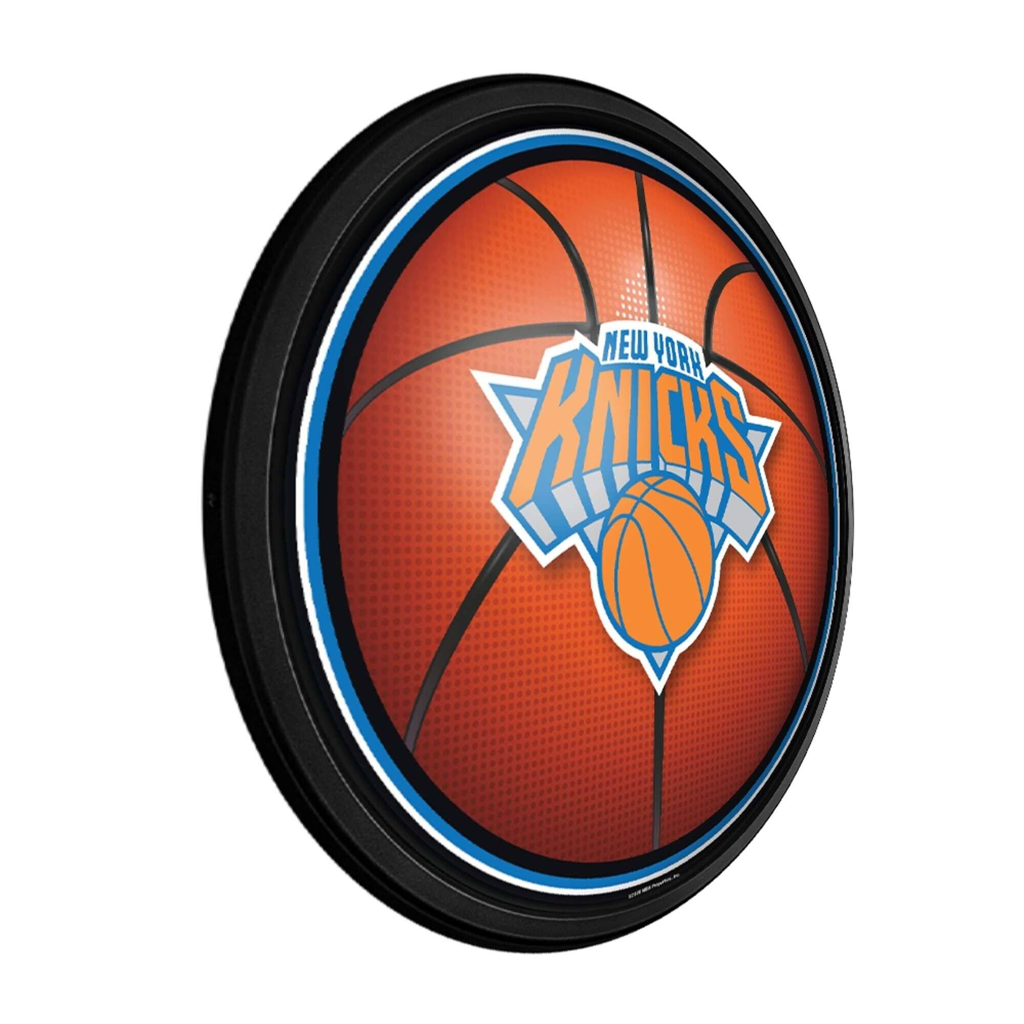 The Fan Brand New York Knicks 18'' Round Slimline Illuminated Wall Sign ...