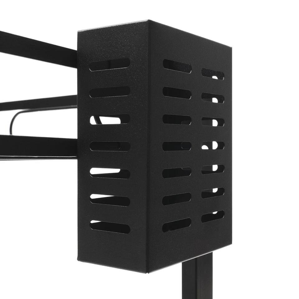 Alt View 7. Home Collection - 2-Tier Over Sink Dish Drying Rack Carbon Steel Kitchen Organizer Cup Cutlery Shelf.