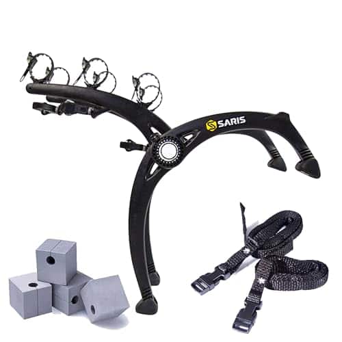 Saris - Car Trunk Bicycle Rack Carrier Holds 3 Bikes with Wheel Straps and Protect-O-Pads - Black price history on PriceWatchPro