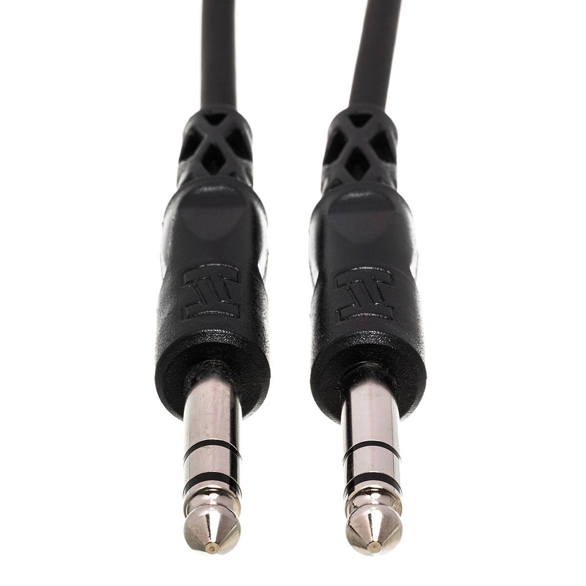 Alt View 3. Hosa Technology - Hosa Technology Stereo 1/4" Male Phone to 1/4" Male Phone TRS Cable, 3'.