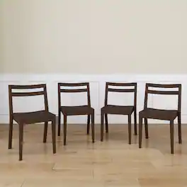 Grain & Grove - Davie Dining Chair (4 Pack) - Walnut