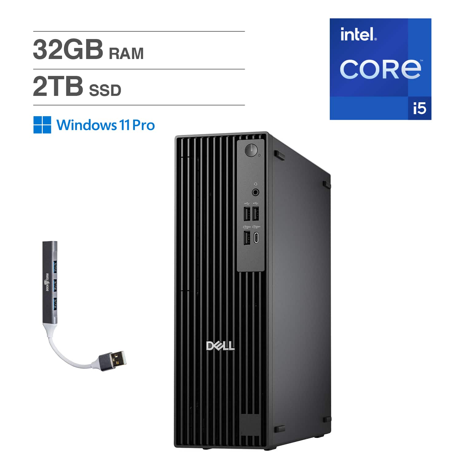 Dell Pro Slim QCS1250 Mini Desktop (Intel i5 14500, 16GB DDR5
