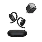 Front. Soundcore - V20i by Anker Open-Ear Headphones with USB C Charger Block 20W Adjustable Ear Hooks, Ultra-Comfort.