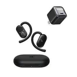 Soundcore - V20i by Anker Open-Ear Headphones with USB C Charger Block 20W Adjustable Ear Hooks, Ultra-Comfort