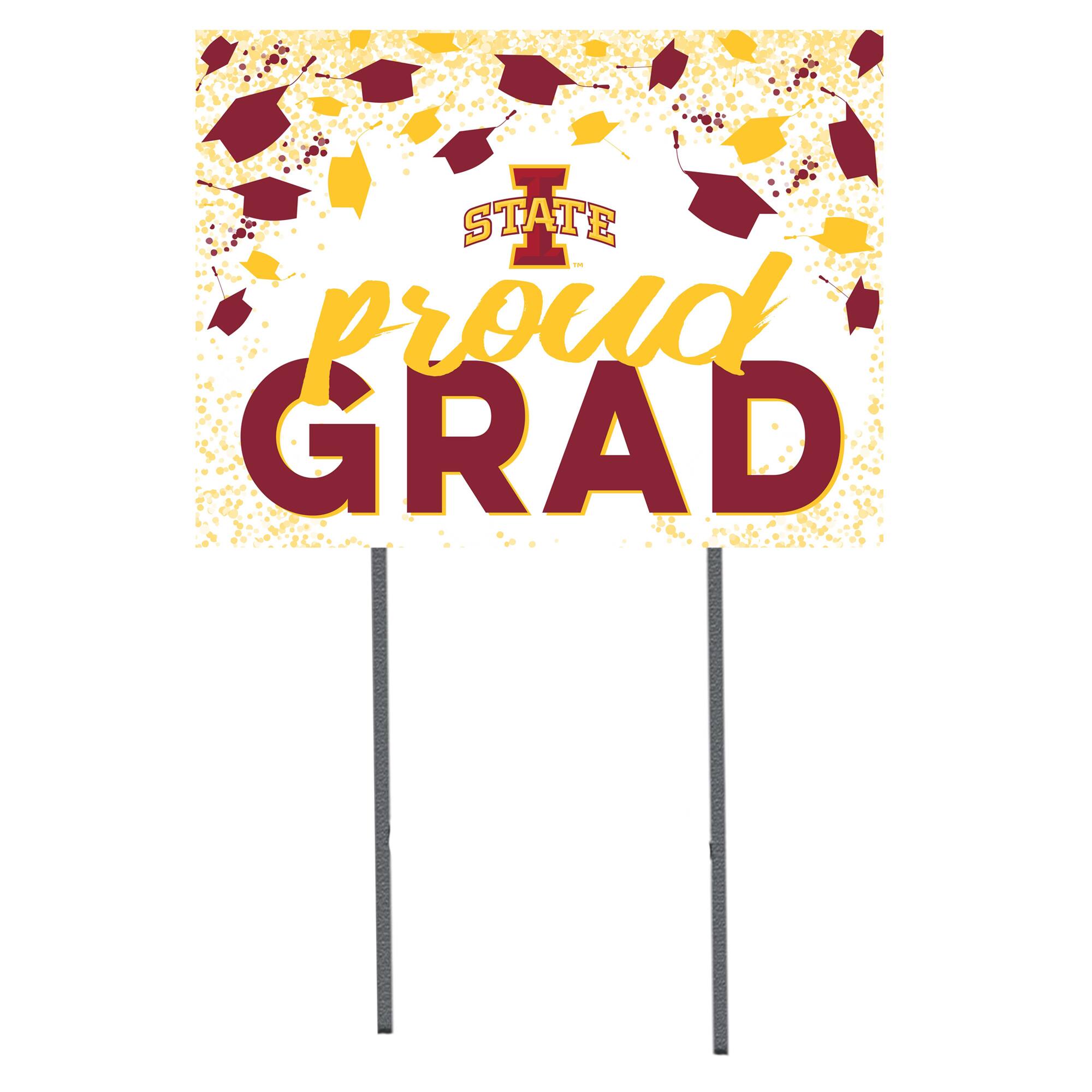 Iowa State Cyclones 18'' x 24'' Grad Yard Sign