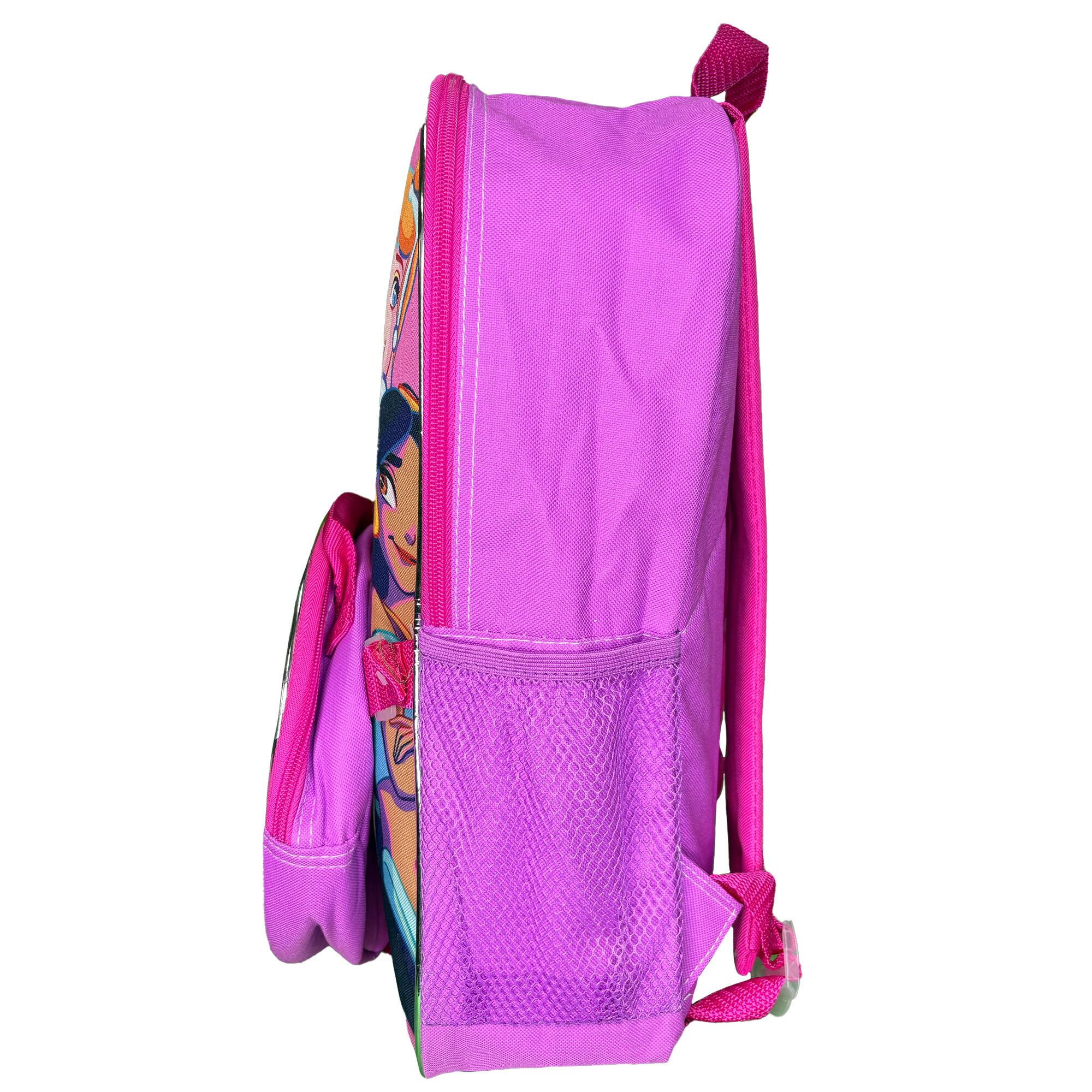 Alt View 4. UPD - Disney Princess Backpack and Lunch Bag set 16" Pink - Multicolored.