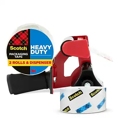 Scotch Heavy Duty Packaging Tape
2 Rolls & Dispenser
3M