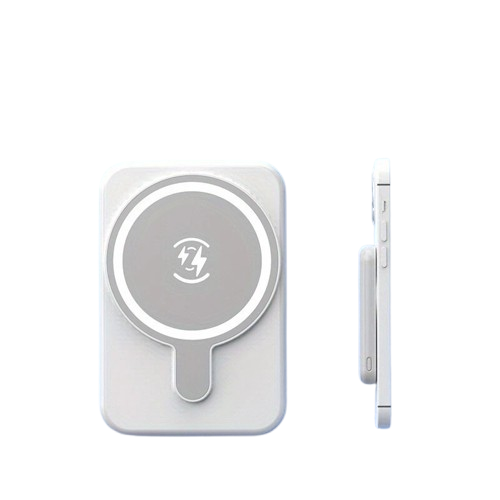 Front. Home Collection - 1000000mAh Wireless Power Bank Portable Fast Charger - White.