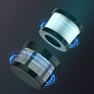 Alt View 4. GOODSILO - Cordless Handheld Vacuum - 10KPa Powerful Suction, 30min Runtime, Lightweight Design, HEPA Filter - Black.