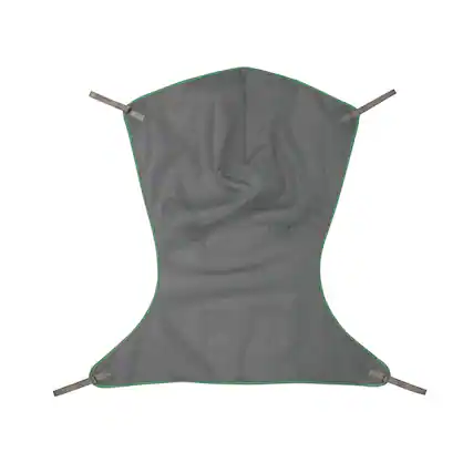 Front. Invacare - Premier Comfort Full Body Sling for Patient Lifts (Large, 500 lb, Spacer Fabric) - Gray.
