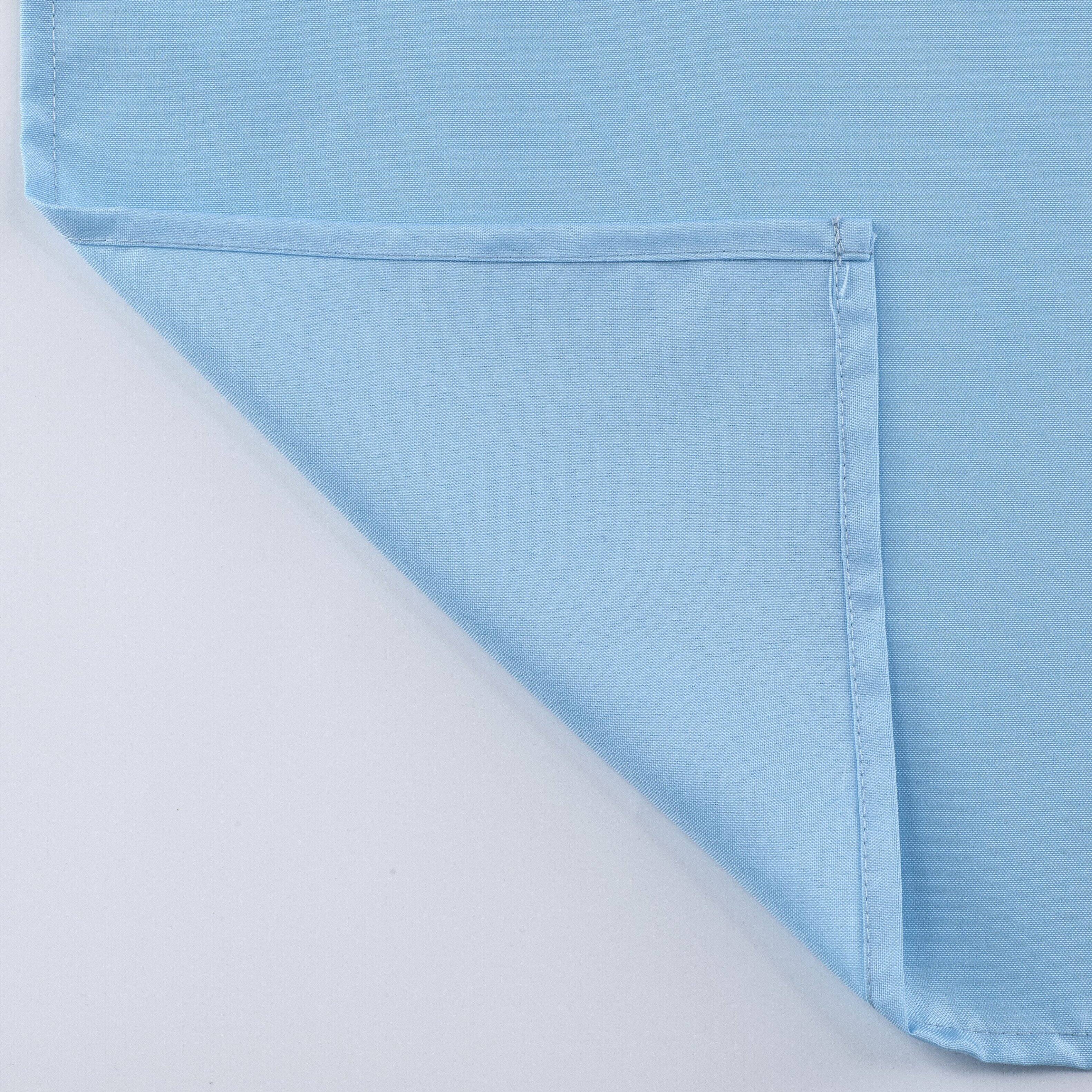 Back. Kate Aurora - Kate Aurora Living Hotel Collection Mold & Mildew Resistant Fabric Shower Curtain - Baby Blue - Baby Blue.