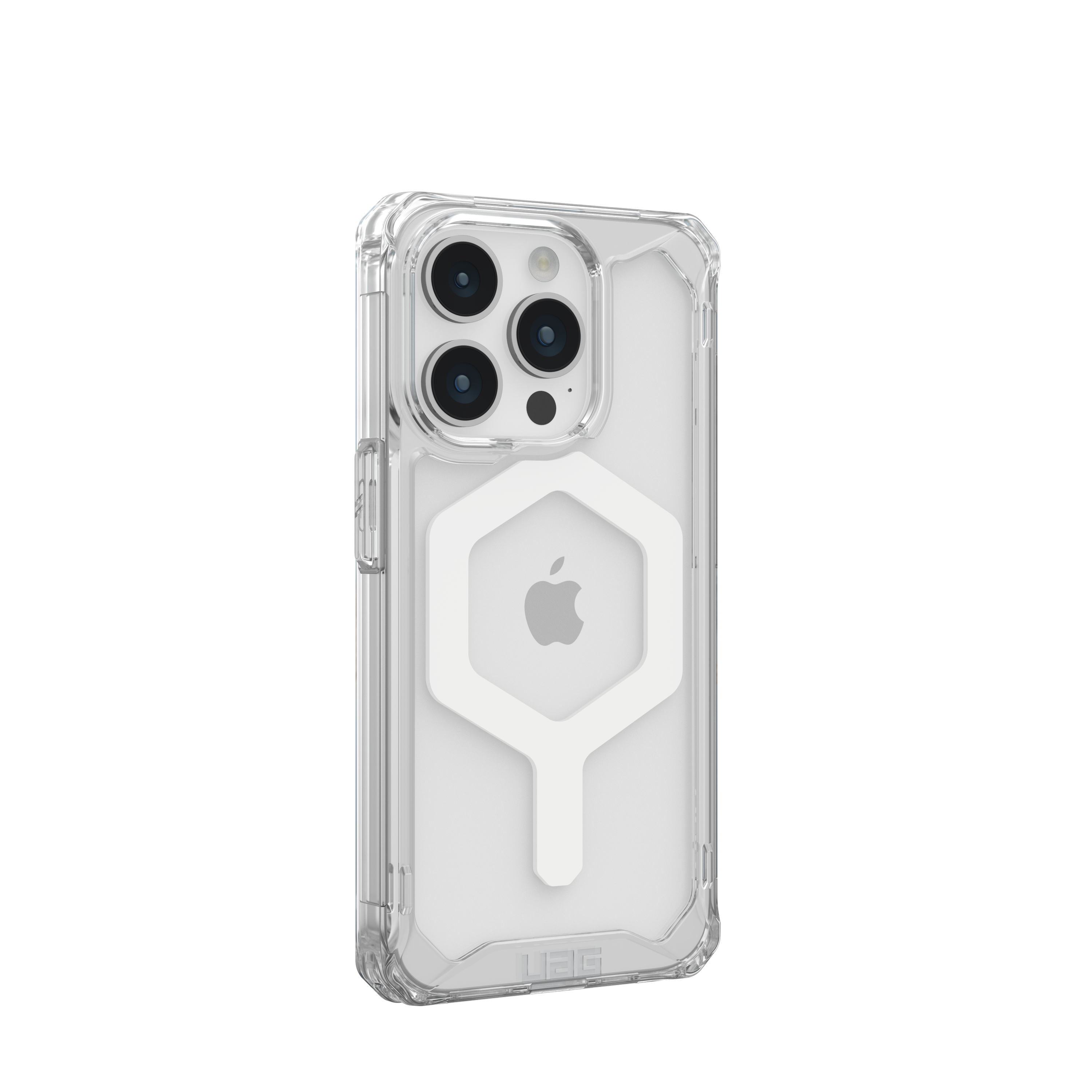 Back. UAG - Plyo Pro Series Case with Magsafe for Apple iPhone 15 Pro - Ice/White.