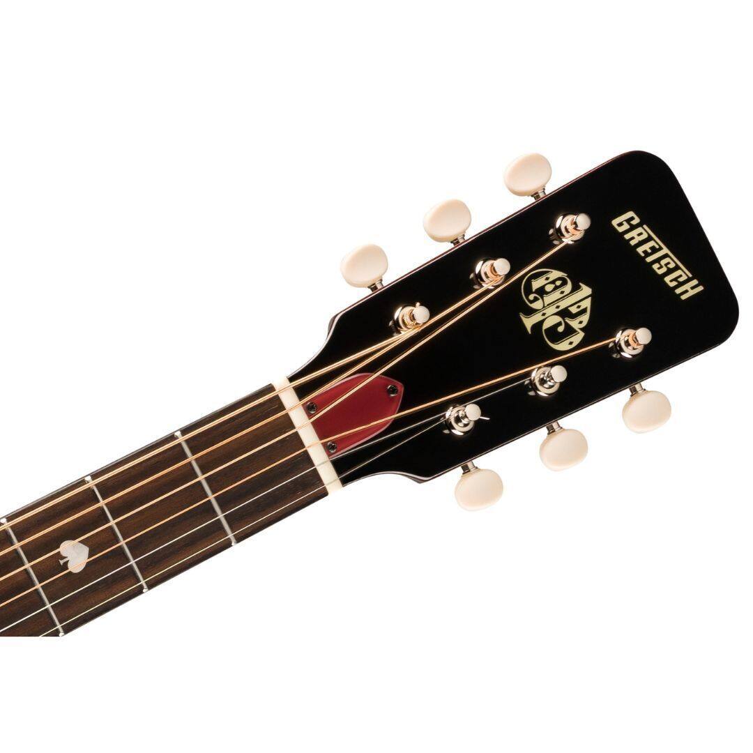 Angle. Gretsch - Gretsch Nick 13 Outlaw Heart Grand Concert Acoustic Guitar, RW Fretboard (Black).