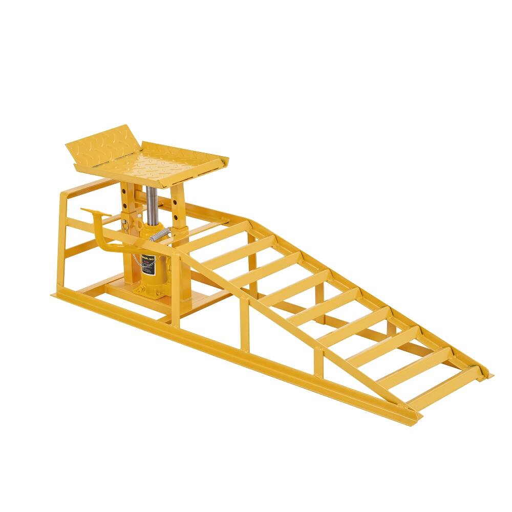 Alt View 8. Ropilly - Loheer 5 Ton Hydraulic Car Ramps with Pedal, Heavy Duty Truck Service Ramps 10000 lbs, Adjustable Auto Lift Ramps 2 Pack.