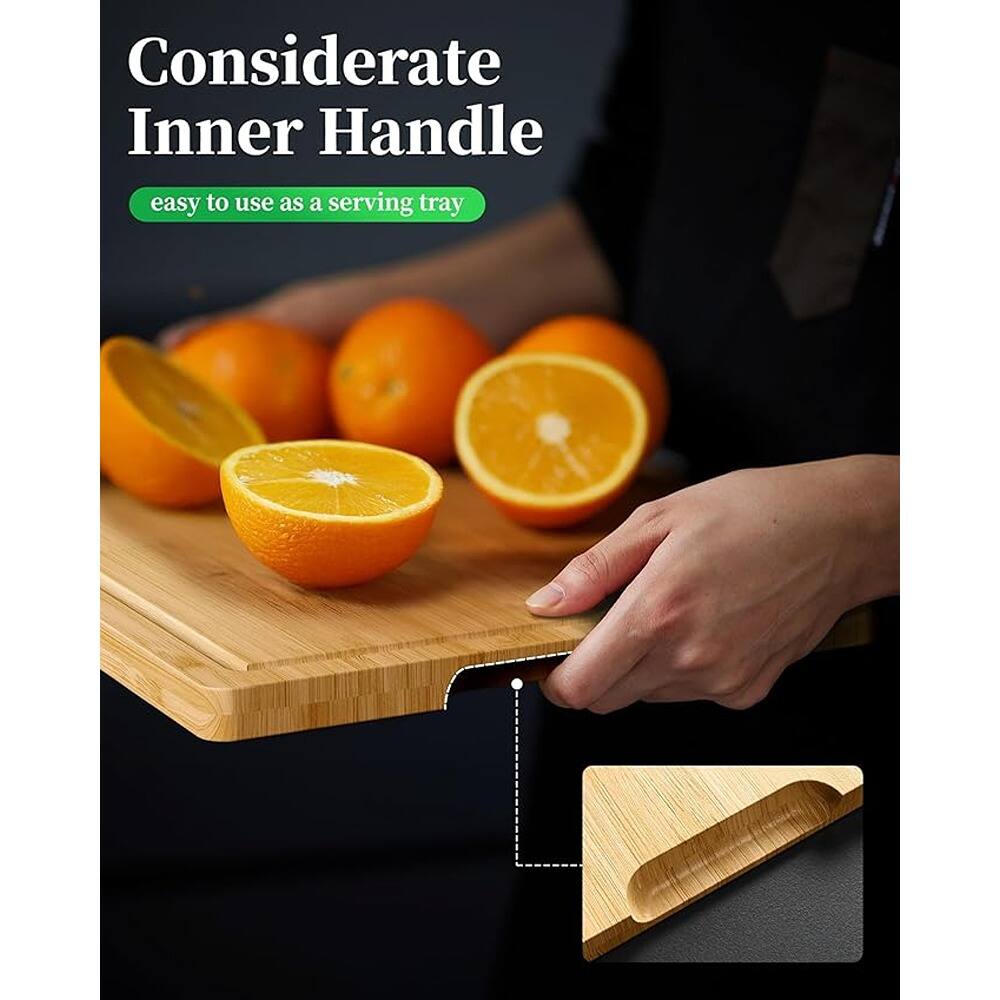 Considerate Inner Handle  
easy to use as a serving tray