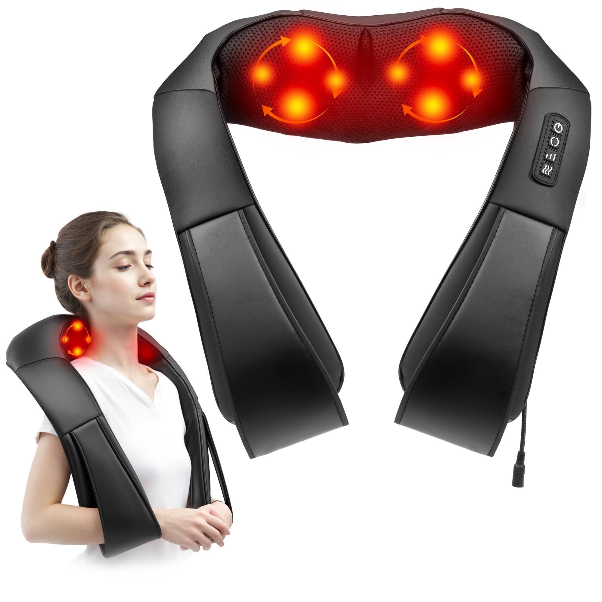 STYLE 【SHIATSU】 Sugift Shiatsu Neck and Shoulder Massager with Heat, 8 Deep