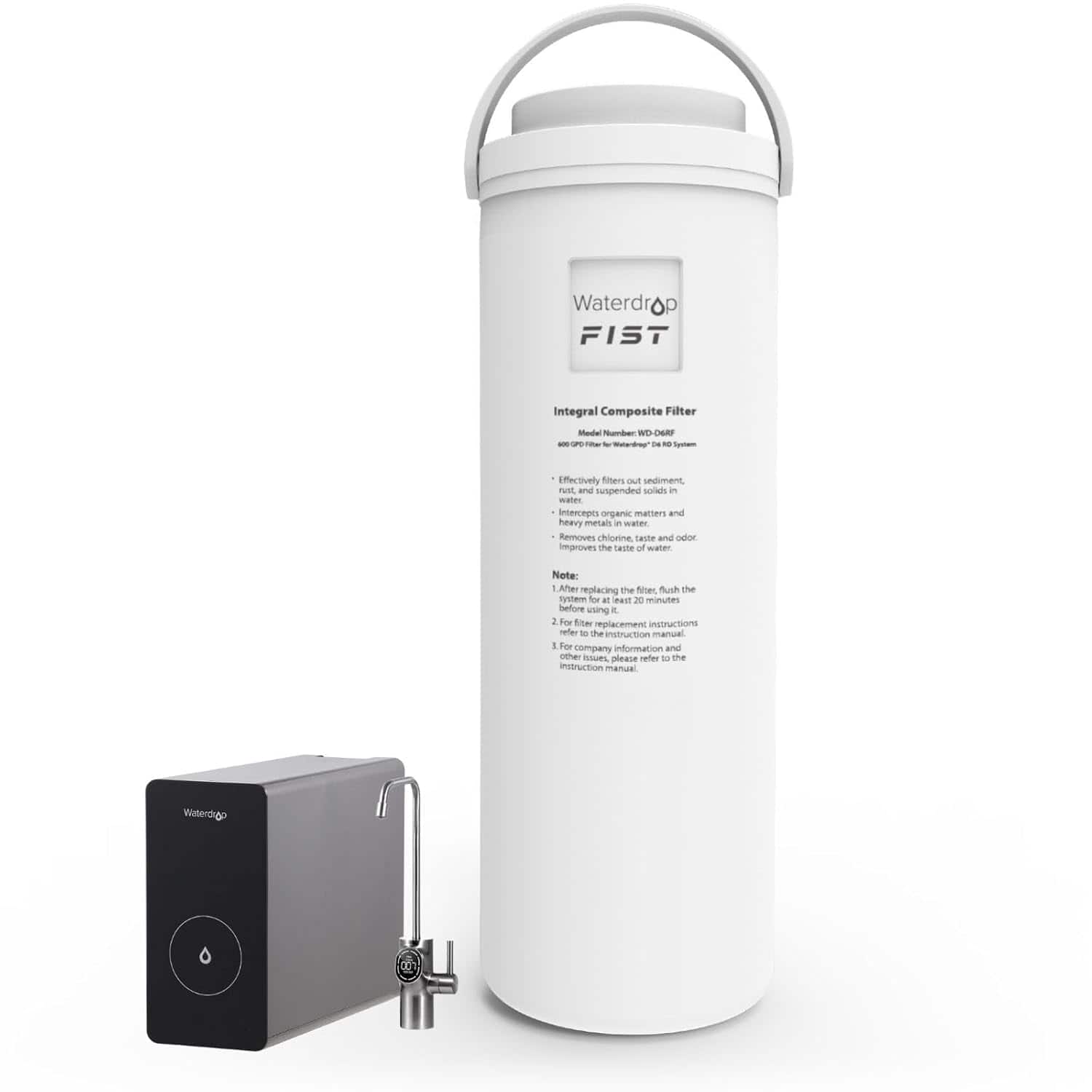 Waterdrop - WD-D6RF Filter, Replacement for WD-D6-B Tankless Reverse Osmosis System, 1-Year Lifetime, Reduce PFAS - White price history on PriceWatchPro