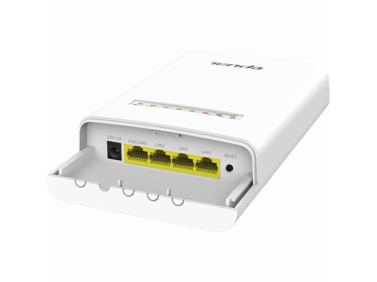 Tenda  
12V=1A  
PoE/LAN1  
LAN2  
LAN3  
LAN4  
RESET