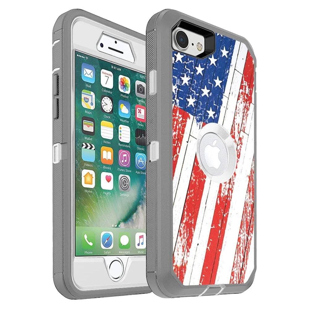 Entronix - Heavy Duty Triple-Layer Case for iPhone 8/7/SE - Ultimate Protection - USA