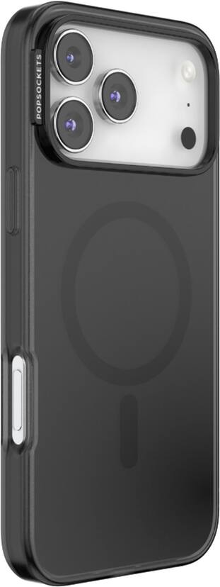 PopSockets - MagSafe PopCase for Apple iPhone 17 Pro Max Case - Black Translucent PopSockets - MagSafe PopCase for Apple iPhone 17 Pro Max Case - Black Translucent