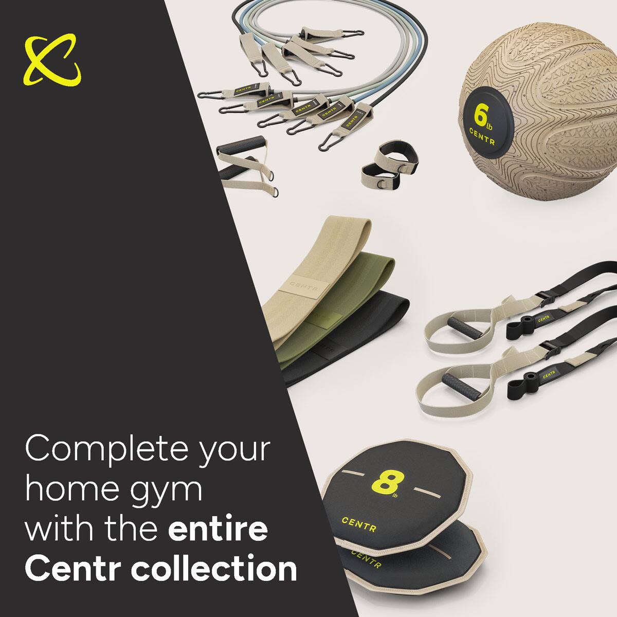 "Complete your home gym with the entire CENTR Centr collection."