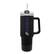 Front. The Fanatic Group - Kansas Jayhawks 40oz. Stainless Tumbler with Handle & Removable Straw - Black.