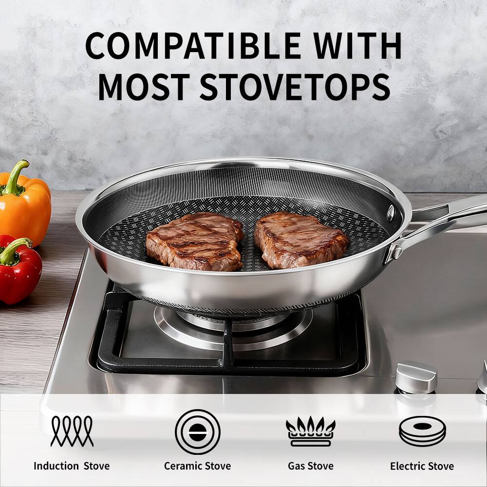 COMPATIBLE WITH MOST STOVETOPS

- Induction Stove
- Ceramic Stove
- Gas Stove
- Electric Stove