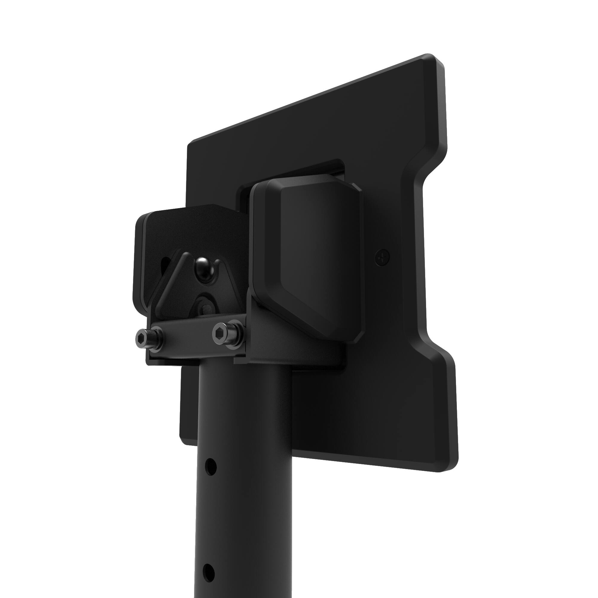 Alt View 2. Kanto - Back-to-Back Dual Screen TV Ceiling Mount for 40” to 80” TVs - Black.