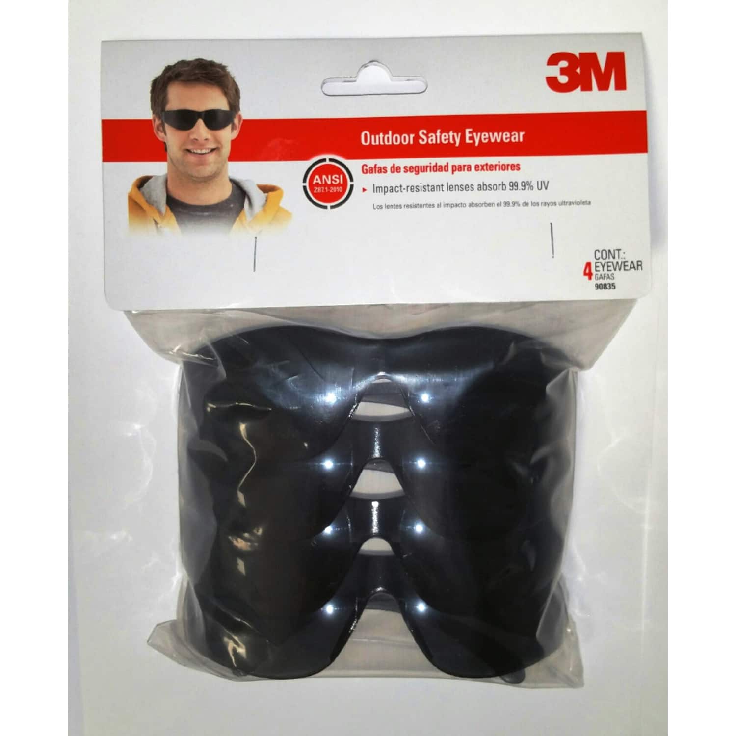 3M - Anti-Fog Safety Glasses Lens Frame 4 pc - Gray
