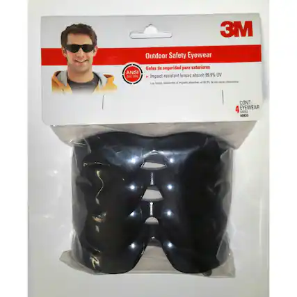 3M Outdoor Safety Eyewear
Gafas de seguridad para exteriores
ANSI 2811-2010
Impact-resistant lenses absorb 99.9% UV
resistentes a impacto absorben el 99.9% de los rayos ultravioleta
CONT.: 4 EYEWEAR SAFAS 90835