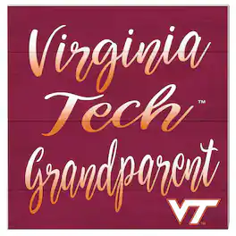 Jardine - Virginia Tech Hokies 10'' x 10'' Grandparent Plaque - Maroon