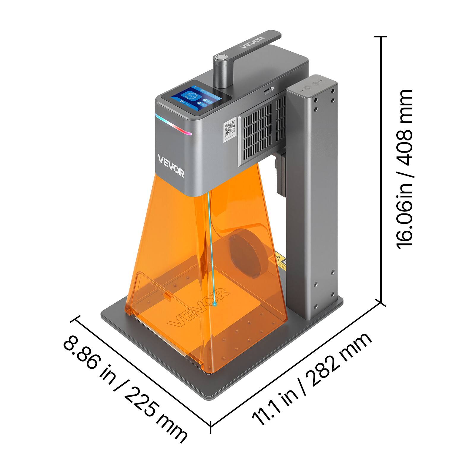 VEVOR - VEVOR

8.86 in / 225 mm  
11.1 in / 282 mm  
16.06 in / 408 mm
