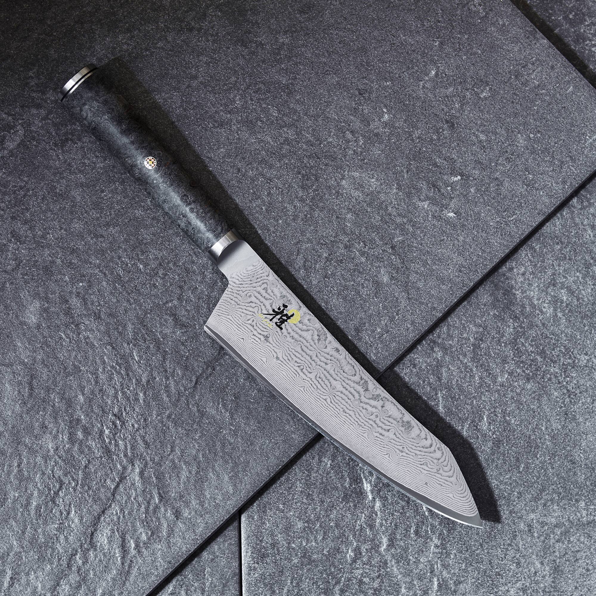 Alt View 3. Miyabi - Miyabi Black 5000MCD67 7-inch Rocking Santoku Knife - White.