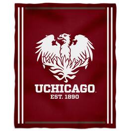 Vive La Fete - UChicago Maroons 36'' x 48'' Children's Mascot Plush Blanket - Multicolor