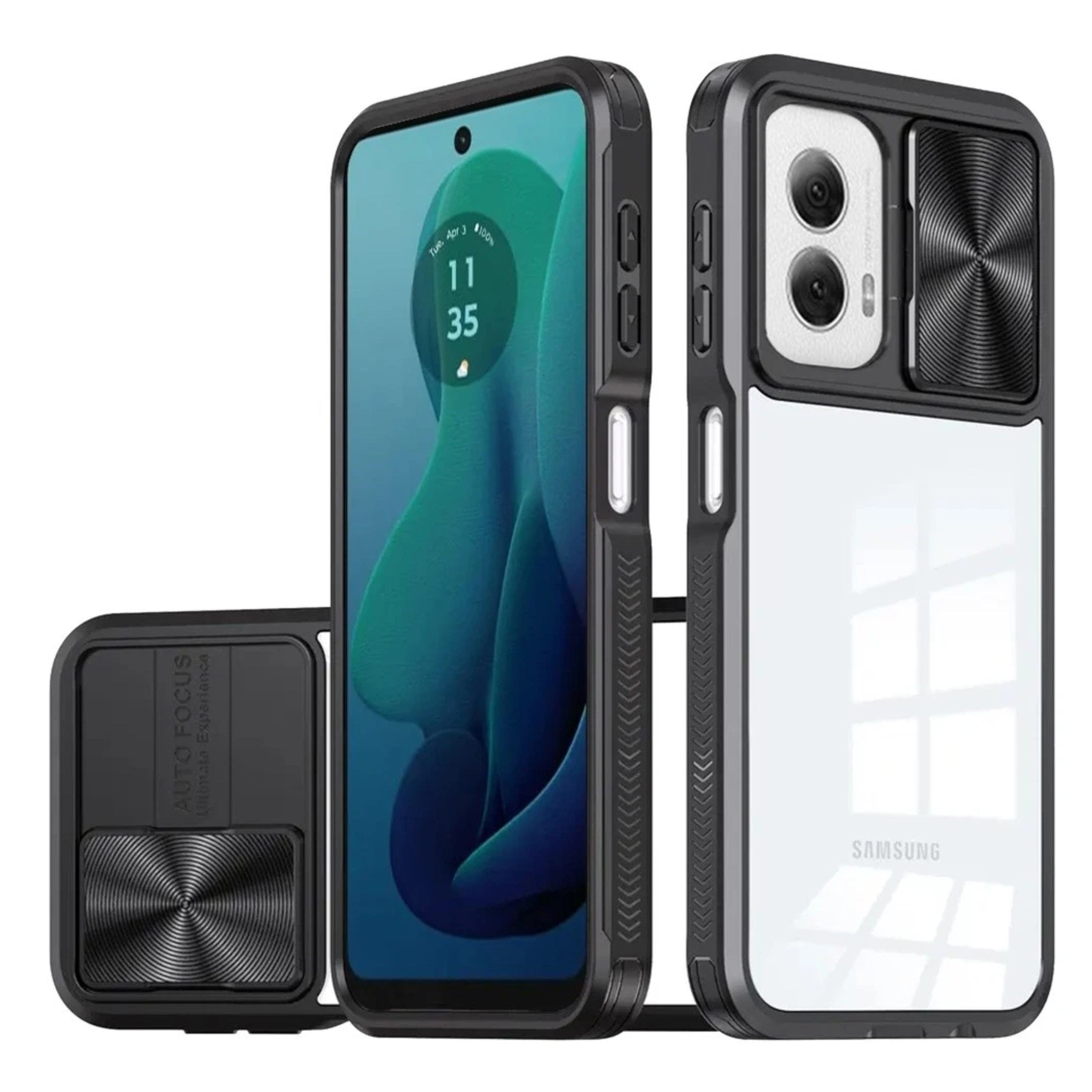 Kitcheniva - Sliding Camera Shield Case With Tempered Glass For Moto G 5G 2024 - Black price history on PriceWatchPro