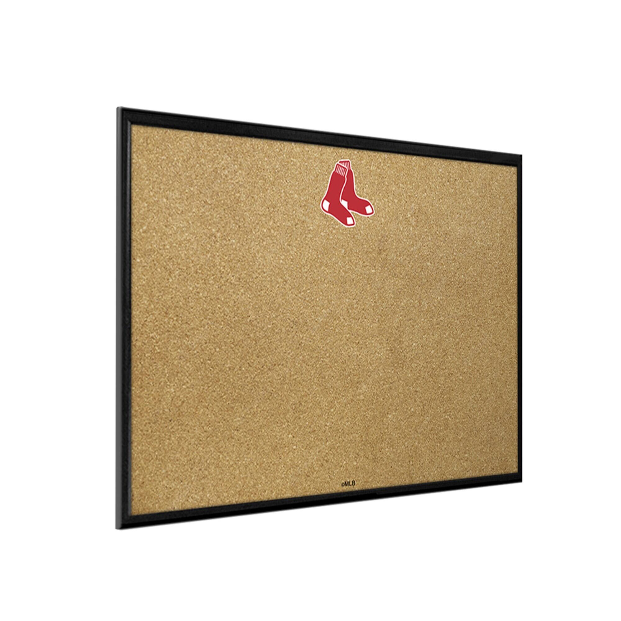 Alt View 1. The Fan-Brand - 27" x 19" Framed Cork Board - Multicolor.
