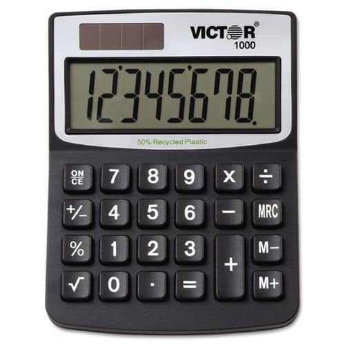 Victor - 1000 8-Digit LCD Minidesk Calculator - false