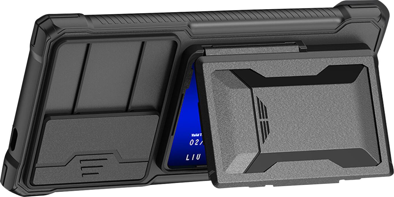 Alt View 12. SaharaCase - ArmorElite Wallet Case for Samsung Galaxy S24 Ultra - Scorpion Black.