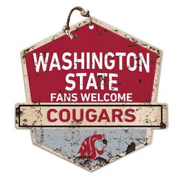 Jardine - Washington State Cougars Fans Welcome Sign - Red