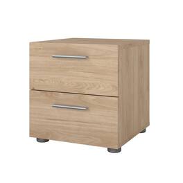 Tvilum - Pepe 2 Drawer Nightstand, Jackson Hickory - Brown