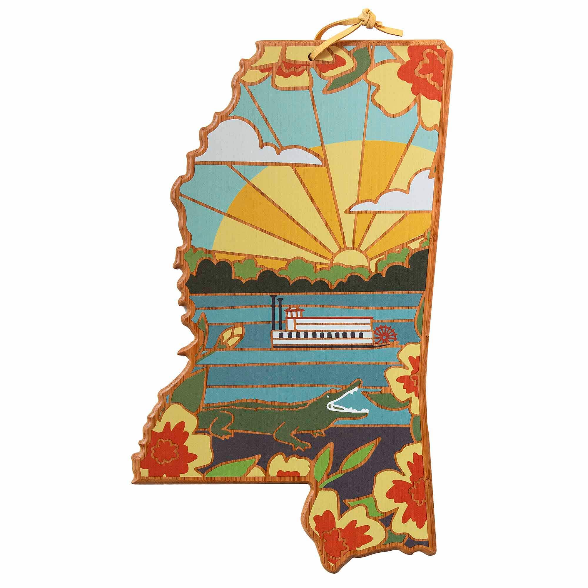 Totally Bamboo - Mississippi Cutting Board with Artwork by Summer Stokes price history on PriceWatchPro