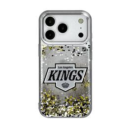 Keyscaper - NHL - Los Angeles Kings iPhone Confetti Glitter Case - 15 - Multicolor