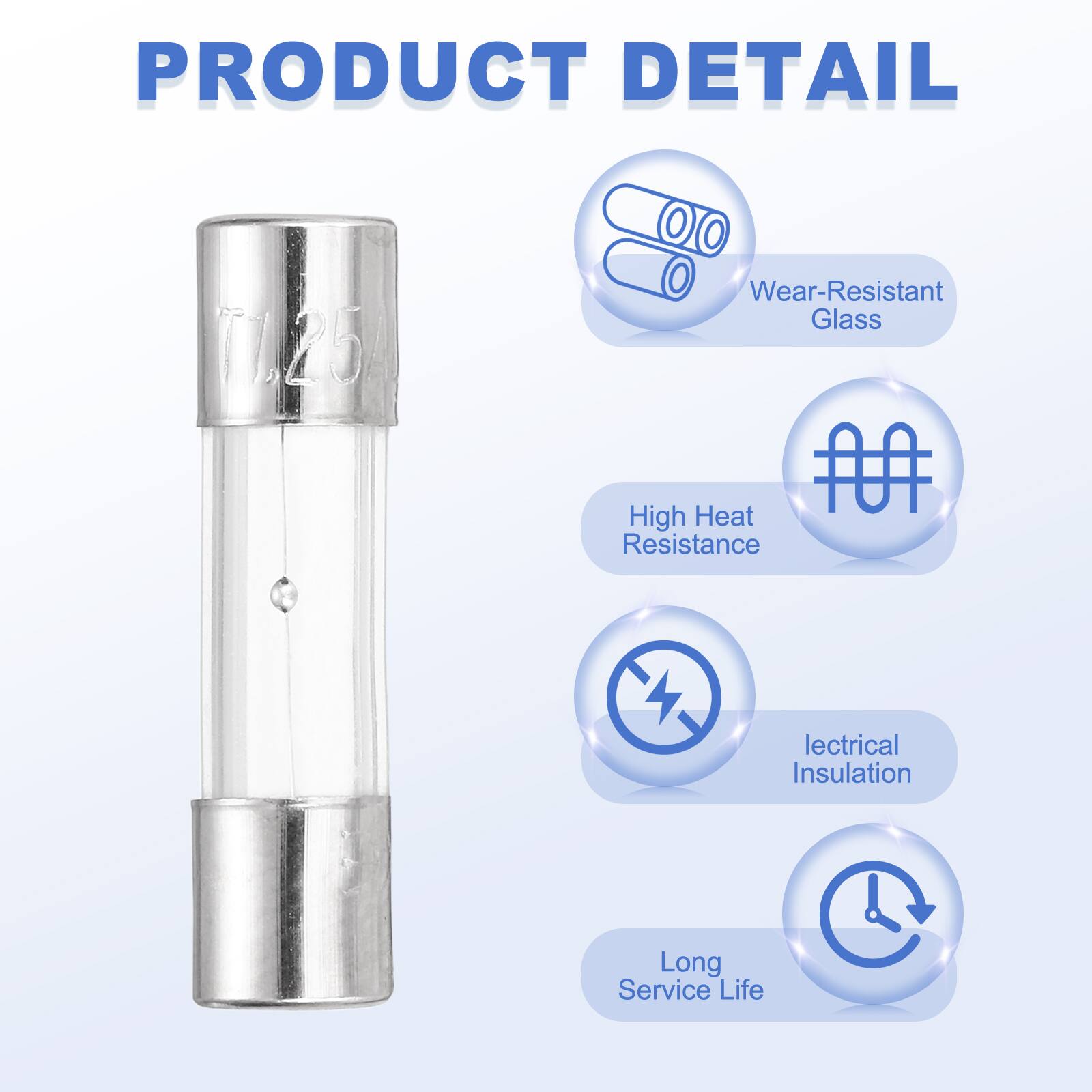 PRODUCT DETAIL  
0.25  
- Wear-Resistant Glass  
- High Heat Resistance  
- Electrical Insulation  
- Long Service Life