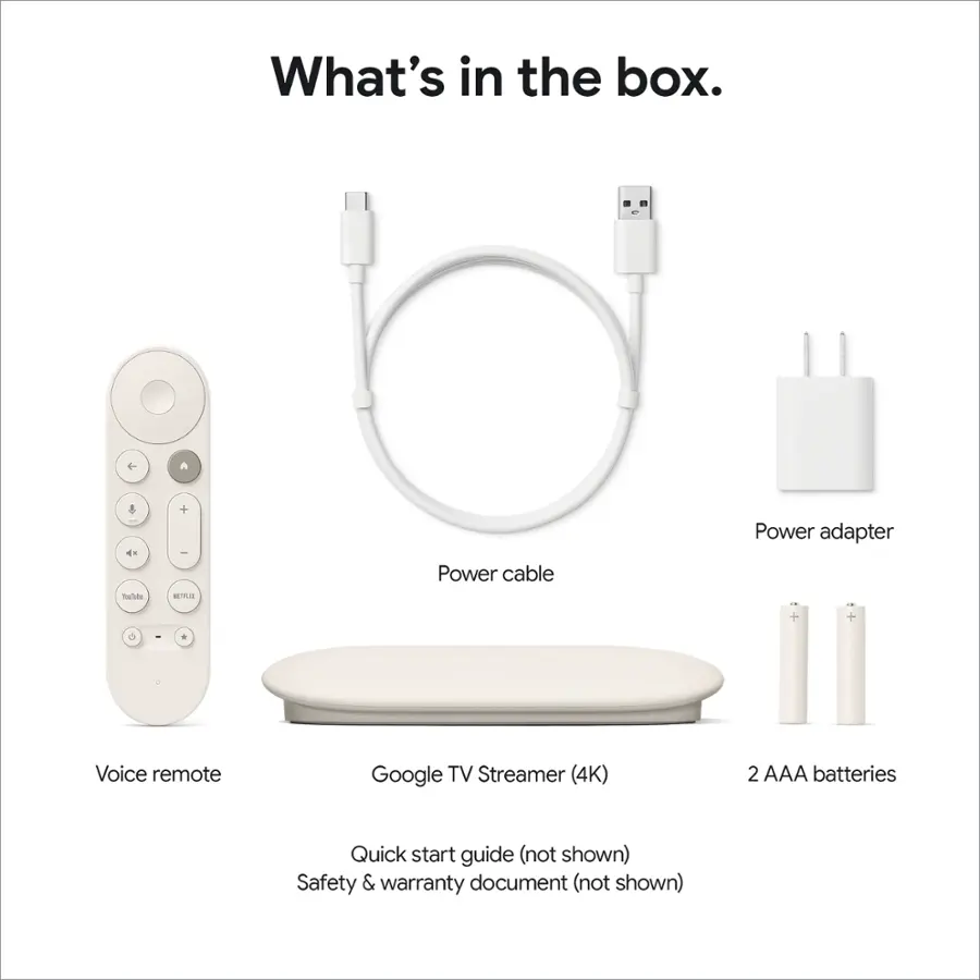 Google TV Streamer 4K Fast Streaming Device in 4K HDR 32 GB of