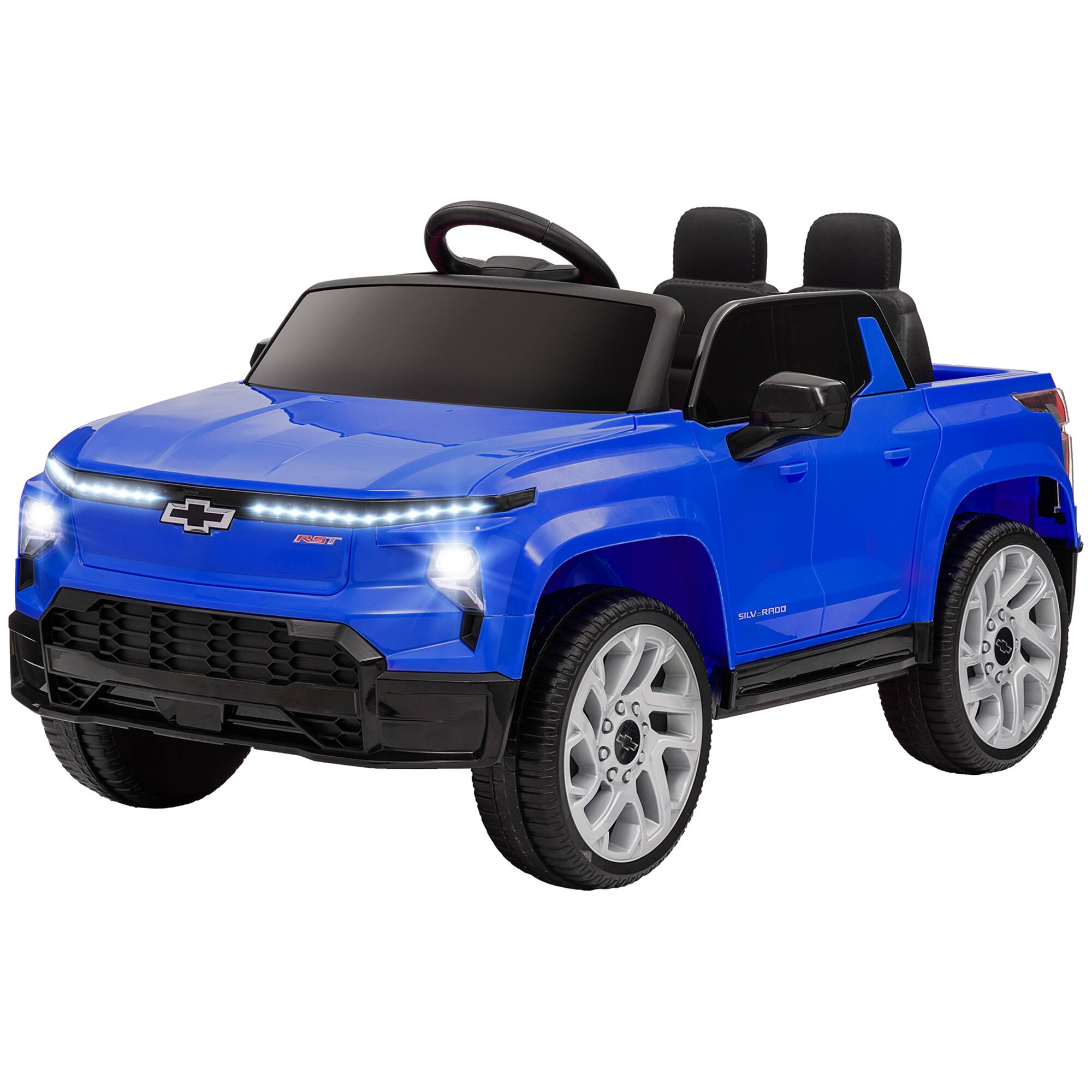 Qaba - Chevrolet Silverado EV RST Licensed Kids Electric Car with Parent Remote Control