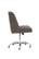 Alt View 11. Linon Home Décor - Contemporary Powder-Coated Steel Cafe/Kitchen/Home Office Chair - Charcoal.