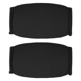 Unique Bargains - Football Chin Pad, Chin Cover Helmet Pad 2pcs, Polyester Accessories, One Size Fits All - Fits Rugby/Lacrosse/Biking - Black