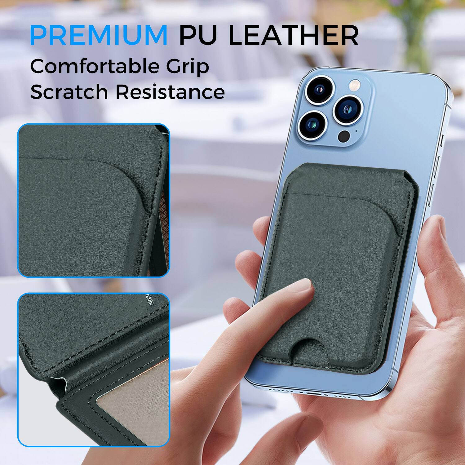 PREMIUM PU LEATHER  
Comfortable Grip  
Scratch Resistance